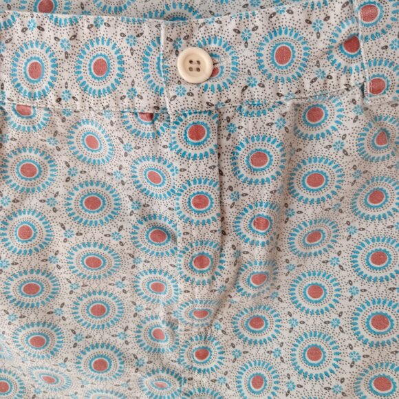 Vintage Cotton Ginny Skirt Size 7 29"W Retro Dot Flower Made in Hong Kong - Picture 13 of 14